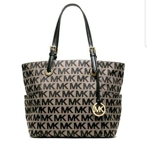Michael Kors Jet Set East West Logo Signature Tote
